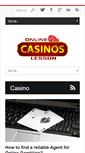 Mobile Screenshot of onlinecasinolesson.com
